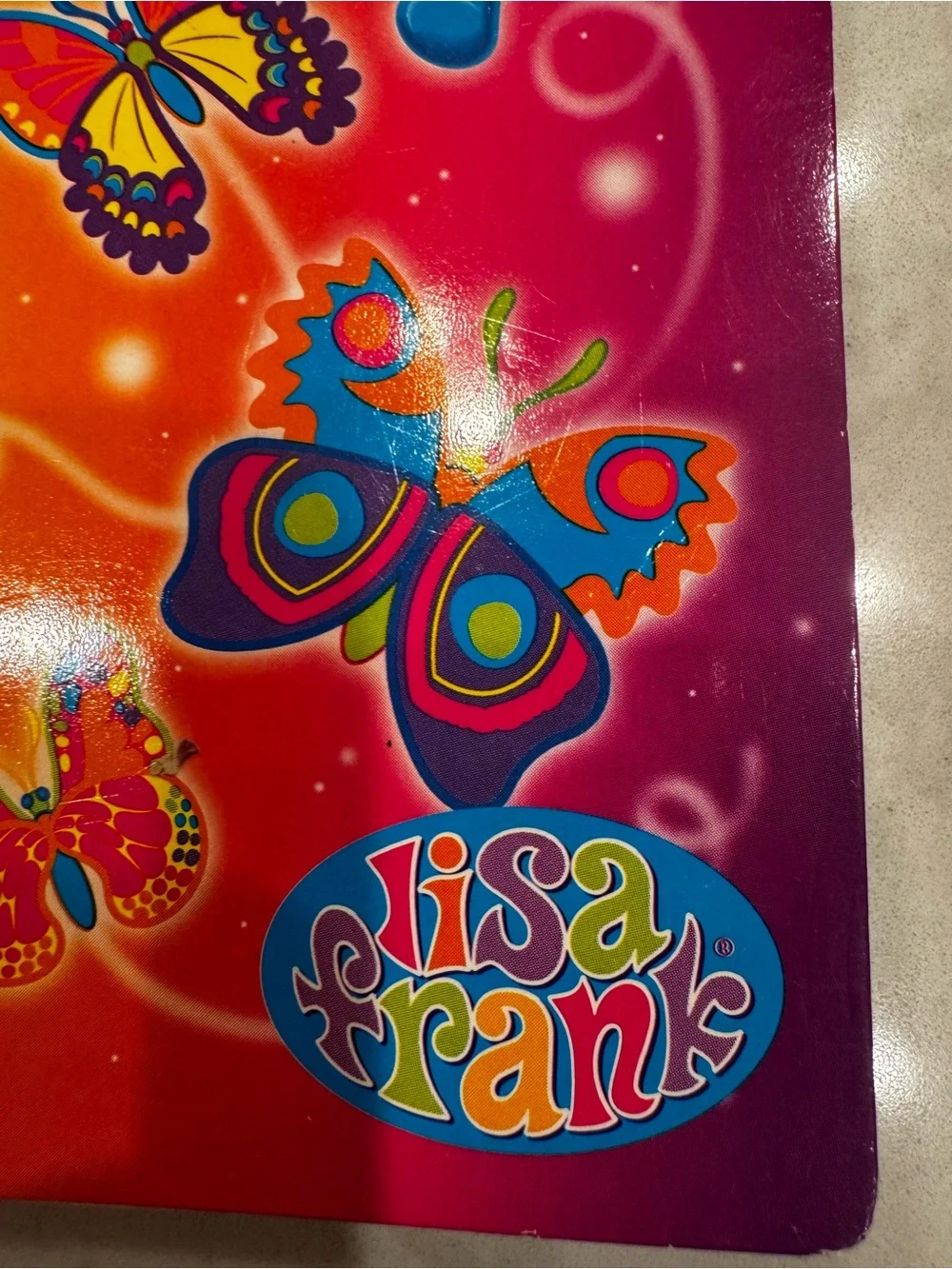 Vintage Y2K Lisa Frank Butterfly Girl Spiral Notebook Theme Book #962 🌈🦋